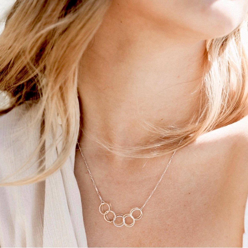 ✨Bestseller✨Mixed Metal Circles Necklace